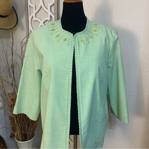 Vintage Alfred Dunning light green blazer